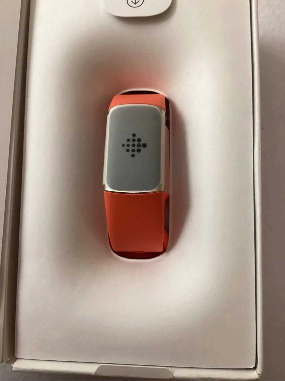 Fitbit Unisex Orange Charge 6 Silicone Fitness Tracker Watch 36mm